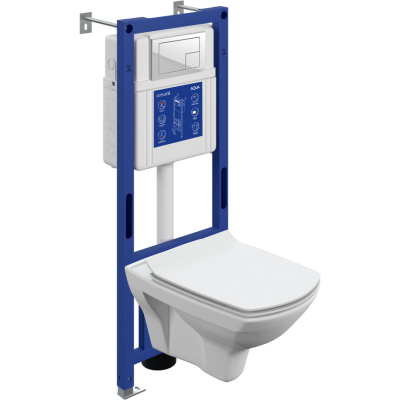 Комплект CERSANIT AQUA 40 SMART M кнопка CORNER пластик белый